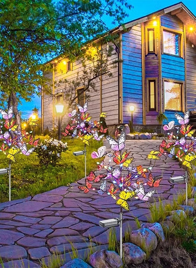 LED حديقة الأضواء الشمسية,مضاد للماء أضواء الشمسية الزخرفية,الألياف البصرية أضواء الزخرفية الفراشة,أضواء الشمسية الفراشة للحديقة ساحة Pathway,, - Image 5